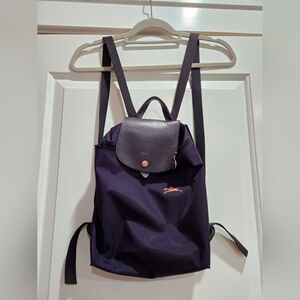 Longchamp Purple Medium Backpack